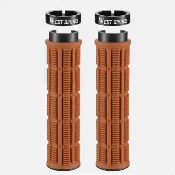 22.2mm Lock-On MTB Grips: Anti-Slip, Shock-Absorbing