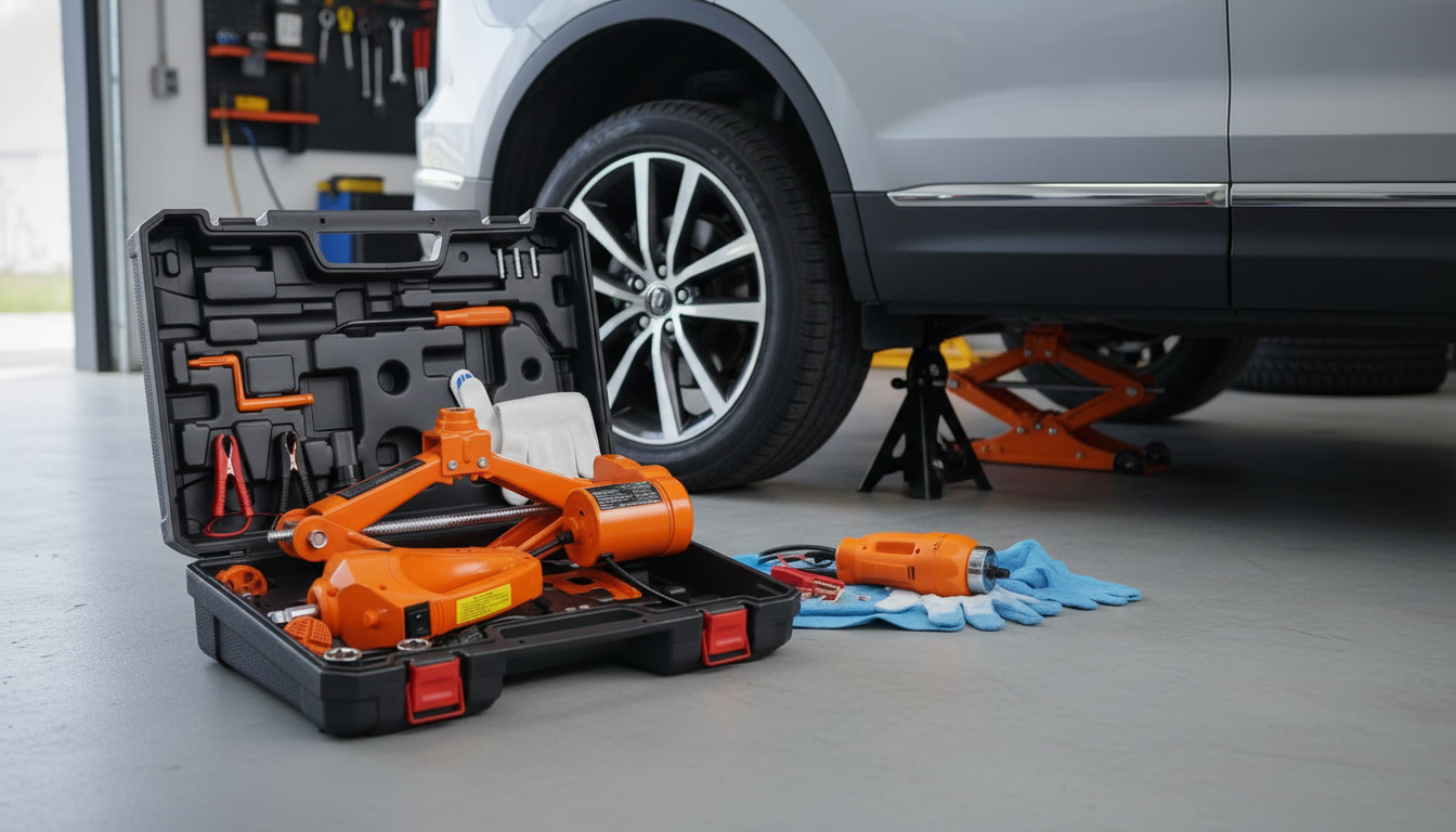 3-Ton Electric Scissor Jack Kit for SUVs: Safer Tire Swaps