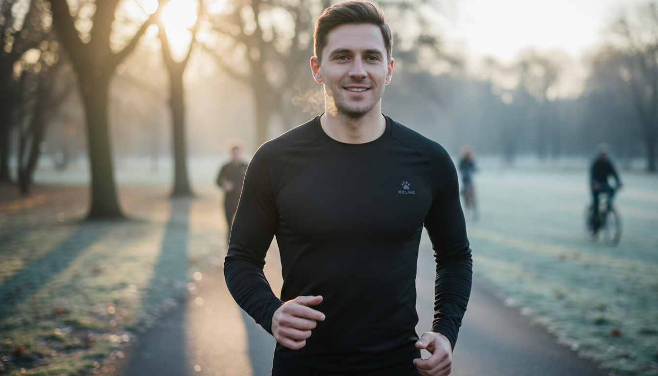 Men’s Stretch Thermal Training Top: Warm, Dry, Flexible