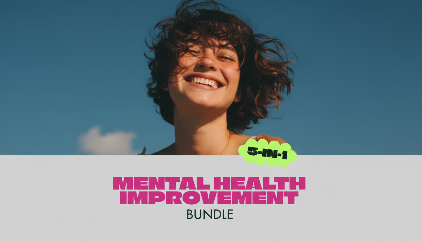 5-in-1 Mental Health Bundle: Mood Tracker + Coping Tools