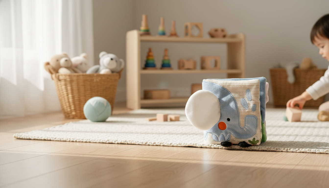 Montessori Cloth Sensory Book: Soft Animal Play