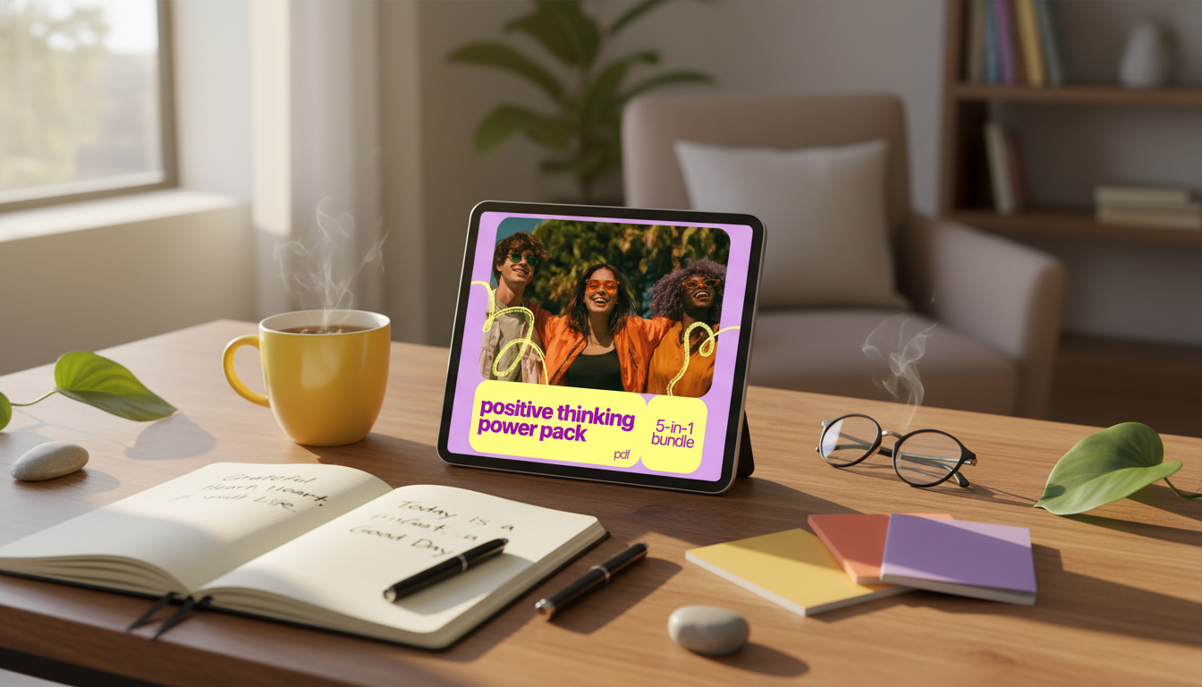 Positive Thinking Power Pack: 5-Minute Checklist Routine